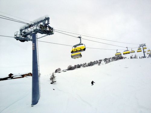 Zweiter Betriebstag der neuen Sesselbahn Wixi, 9. Dezember 2012
