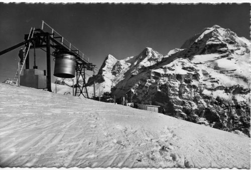Bergstation Constam-Skilift Schiltgrat, ca. 1950er-Jahre (Postkarte, Archiv [url=http://skilift-nostalgie.ch]Jakob Schuler[/url])
