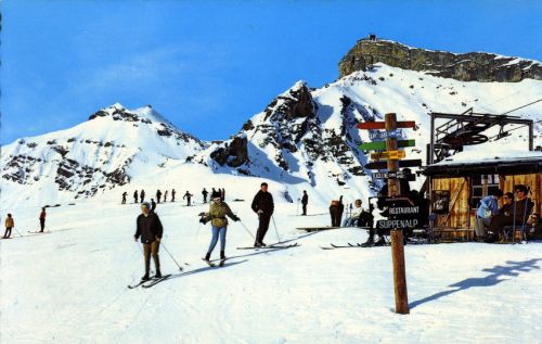 Postkarte Schiltgrat mit Birg, ca. 1970er-Jahre (Archiv [url=http://skilift-nostalgie.ch]Jakob Schuler[/url])
