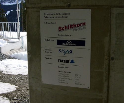 Sesselbahn Winteregg, 3. März 2010
