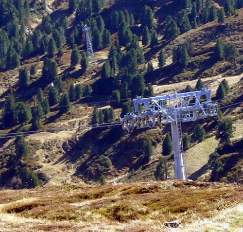 Wechsellast-Batterie mit Stütze der SB Arven
