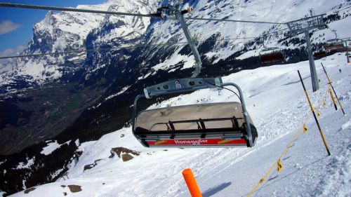13. April 2008 - viel Schnee beim ersten Saisonschluss der Bahn
