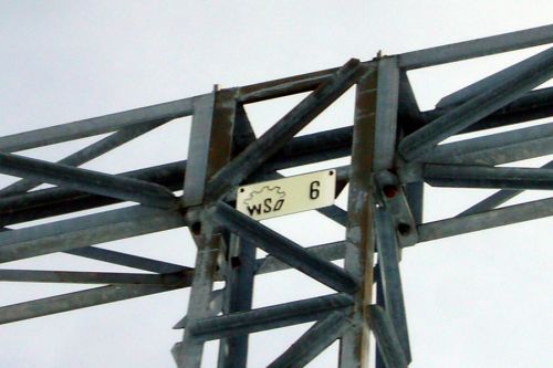 Altes WSO-Schild aus den Anfängen
