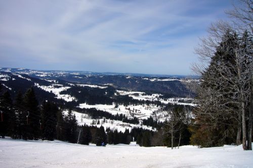 Blick Richtung La Ferrière und raus bis Frankreich

