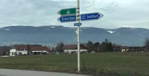 Anfahrt nach Grenchen, 27. Januar 2016
