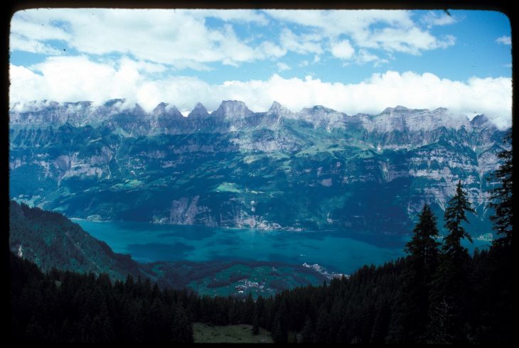 Walensee und Churfirsten, Sommer 1977 (privates Dia-Archiv)
