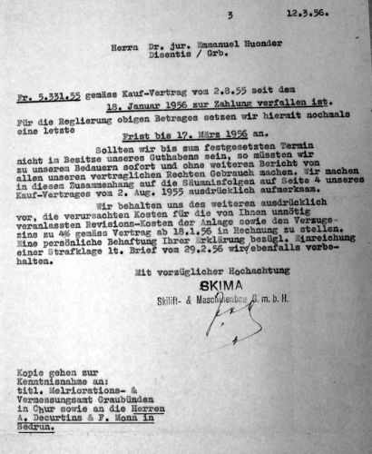 Auf der letzten Seite des Skima-Briefes wird eine letzte Zahlungsfrist für den Betrag von Fr. 5331.55 gesetzt.
