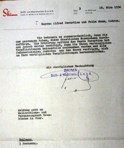 Seite 3 des Briefes vom 19. März 1956
