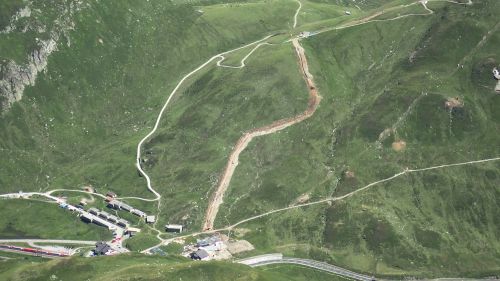 Bau der Sesselbahn Alpsu, 8.8.2016 (Bild: hj)
