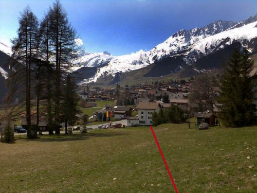 Vermutliche Lage des Seilliftes von 1942 und 1947 (Niriel) - Foto vom April 2007
