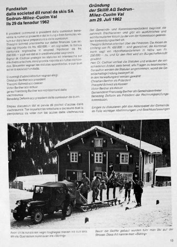 Gründung der Skilift AG, 29.7.1962
