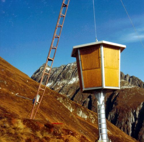 Bau des "Pilzes", 1983
