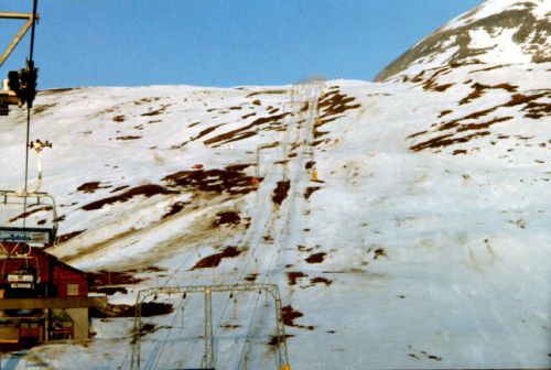 Schneemangel im Februar 1998
