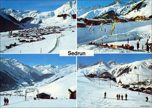 Postkarte von Sedrun, ca. 1969
