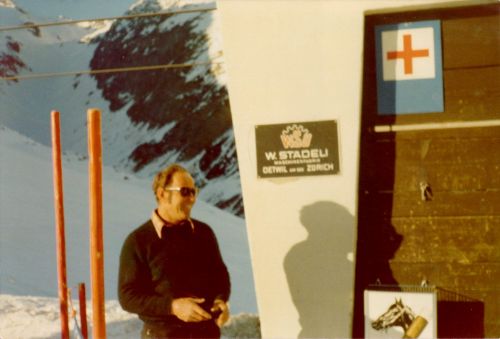 Pieder Deflorin 1976 in Milez (Privatsammlung Pieder Deflorin)
