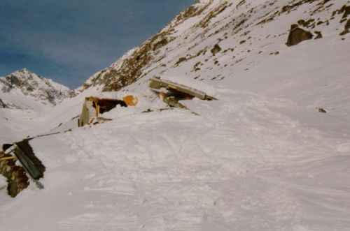 März 1995: Lawine in Valtgeva
