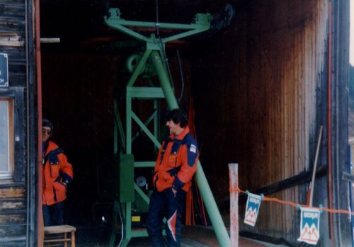 Surrein, März 1998: Guido Cavegn, Martin Curschellas
