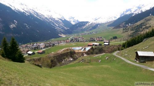 Baustelle Talstation Seilbahn Sedrun - Cungieri - Cuolm da Vi, 4. Mai 2018
