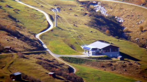 Talstation Mulinatsch am 7. Oktober 2007, vom Tgom aus gesehen
