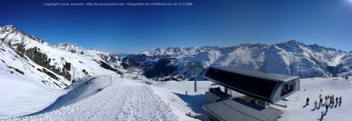 17. Februar 2008, Panorama Bergstation (Copyright Lucas Jacomet)
