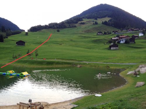 Lag Claus, August 2012 (samt Ex-Lift-Trasse)
