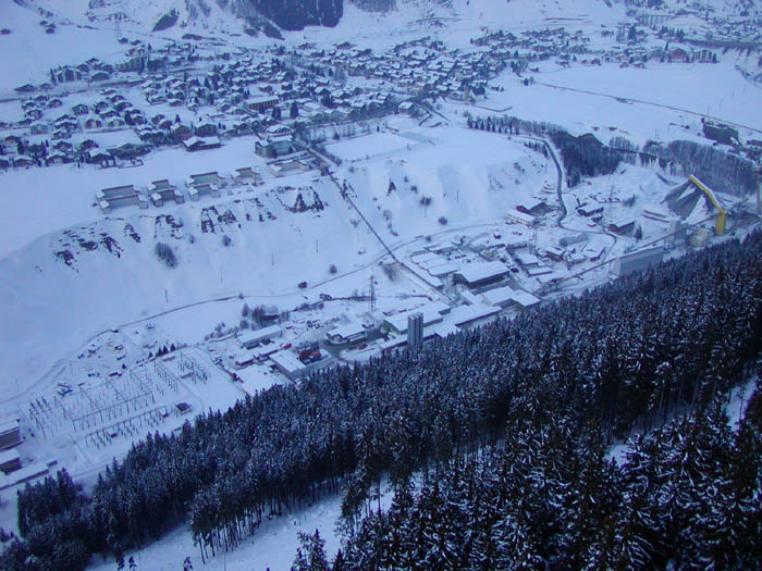 NEAT-Baustelle, Februar 2004 (Foto: Lucas Jacomet)
