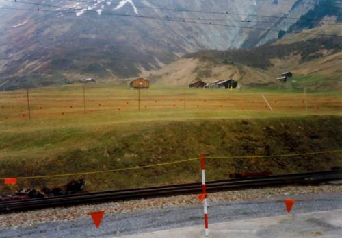 Ende Februar 1998: Kein Schnee im Dorf!
