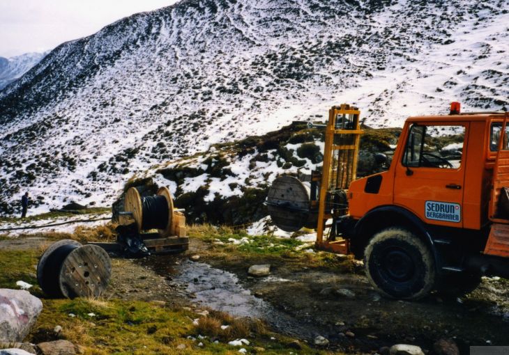 Bau Beschneiung Val Val, 2002
