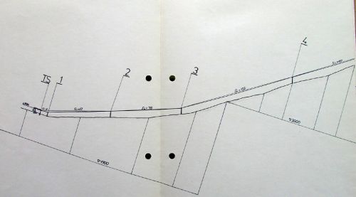 Längenprofil Skilift Val Val, 15. Mai 1979
