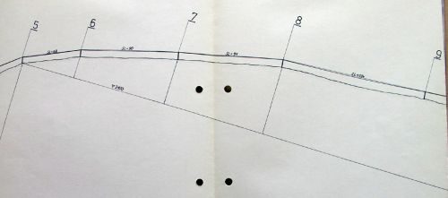 Längenprofil Skilift Val Val, 15. Mai 1979
