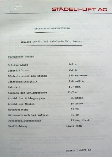 Technische Daten WSO, 15. Mai 1979
