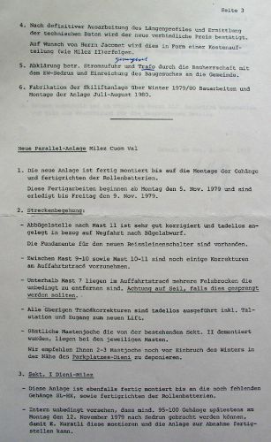 Terrain-Begehung mit WSO-Leuten am 31. Oktober 1979 - das Papier behandelt auch die neue Parallelanlage [url=http://www.jacomet.ch/themen/skilift/album/thumbnails.php?album=24]Milez - Cuolm Val (Ausbau zu Doppellift)[/url] und den revidierten und auf SL-HX-Gehänge umgerüsteten [url=http://www.jacomet.ch/themen/skilift/album/thumbnails.php?album=23]Skilift Dieni-Milez[/url]
