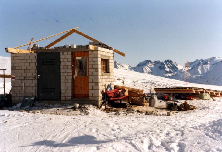 Sturmschaden Bergstation Val Val, ca. 1983
