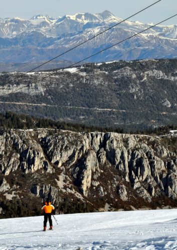 Skifahren mal in einem ganz anderen Setting: Spitze!
