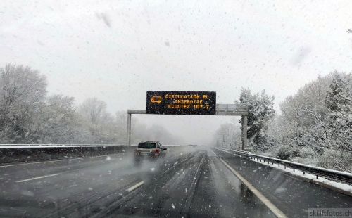 A8 nach Westen, 26. Februar 2018 
