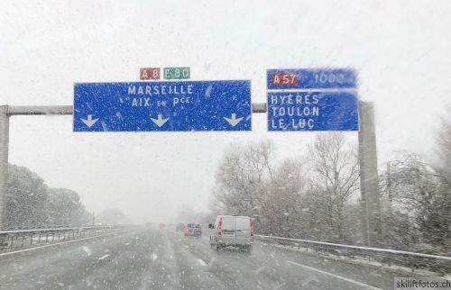 A8 nach Westen, 26. Februar 2018 
