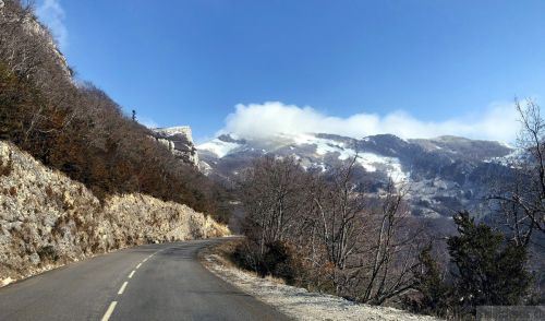 Auf dem Weg zum Col de Rousset, 27. Februar 2018 

