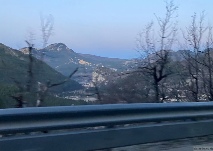 Anfahrt ins Val d'Allos, bei Castellane, 31. Januar 2024
