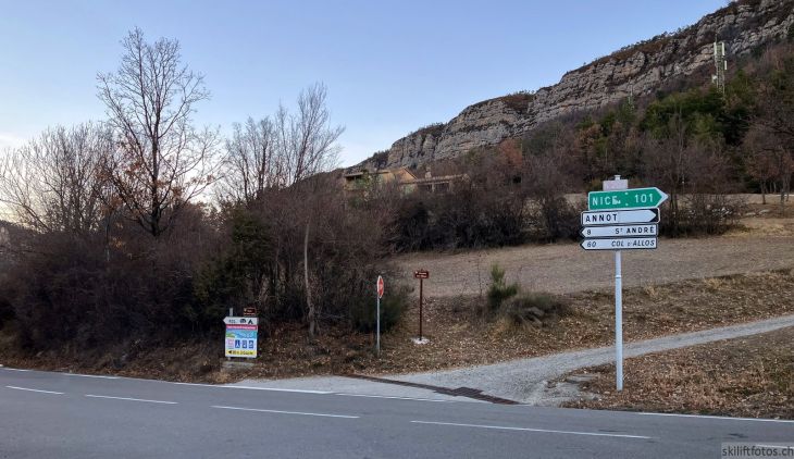 Anfahrt ins Val d'Allos, 31. Januar 2024
