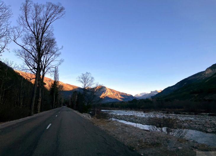 Anfahrt ins Val d'Allos, 31. Januar 2024
