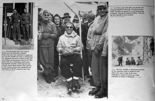 1954 ists geschafft: GMD baut die erste Einer-Sesselbahn in Whakapapa. Ein [url=http://www.youtube.com/watch?v=YehfpfWsvYY]Video aus dieser Zeit ist auf YouTube abrufbar[/url]!
