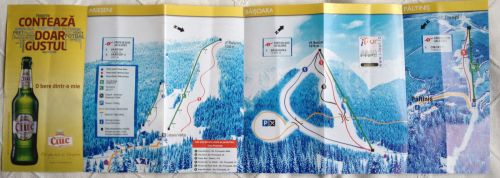 Prospekt rumänischer Skigebiete: Ardeal, Gura Raului, Sovata, Sureanu, Arieseni, Baisoara, Paltinis (2012)
