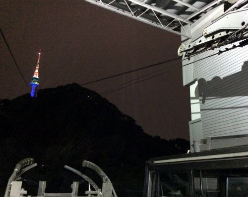 Seilbahn Seoul, Talstation Myeongdong, Juni 2015
