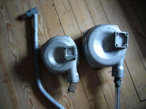 Prototyp des Tebru-Gehänges "16" (rechts), bis 2006 im Einsatz gestandener Tebru-Einzugsapparat mit Holm (Rückseite)
