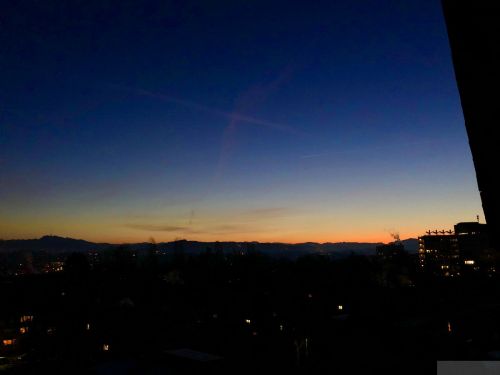 Morgenrot in Bern, 13.2.2019
