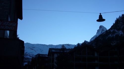Matterhorn mit Leuchte, November 2007
