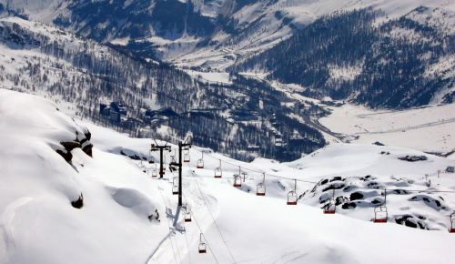 Cervinia im Hintergrund
