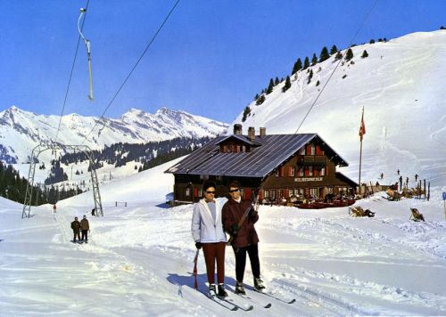 Postkarte Villars-Bretaye, ca. 1960er-Jahre (Archiv [url=http://skilift-nostalgie.ch]Jakob Schuler[/url])
