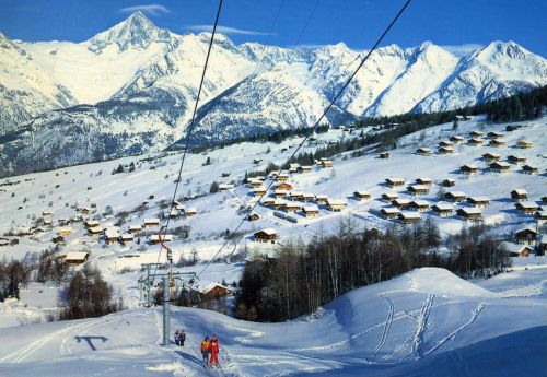Postkarte Bürchen, ca. 1980er-Jahre (Archiv [url=http://skilift-nostalgie.ch]Jakob Schuler[/url])
