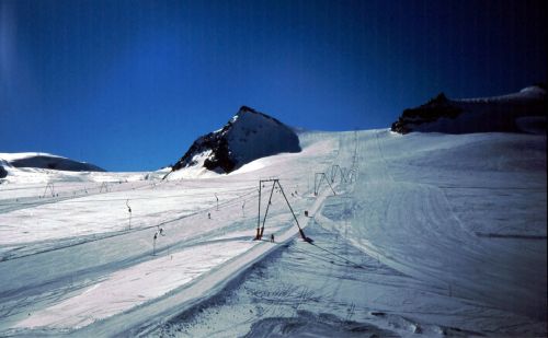 Der Furggsattel-Skilift in seinem letzten Betriebsjahr (2003), Foto: intermezzo
